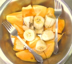 Apple and banana salad